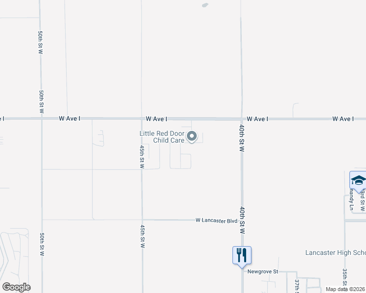 map of restaurants, bars, coffee shops, grocery stores, and more near 4224 West Ivyton Street in Lancaster