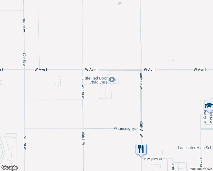 map of restaurants, bars, coffee shops, grocery stores, and more near 4224 West Ivyton Street in Lancaster