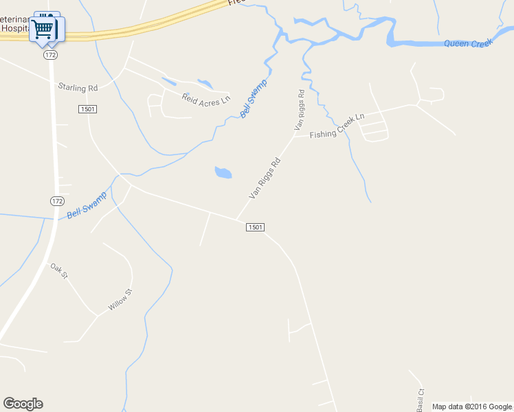 map of restaurants, bars, coffee shops, grocery stores, and more near 112 Van Riggs Road in Hubert