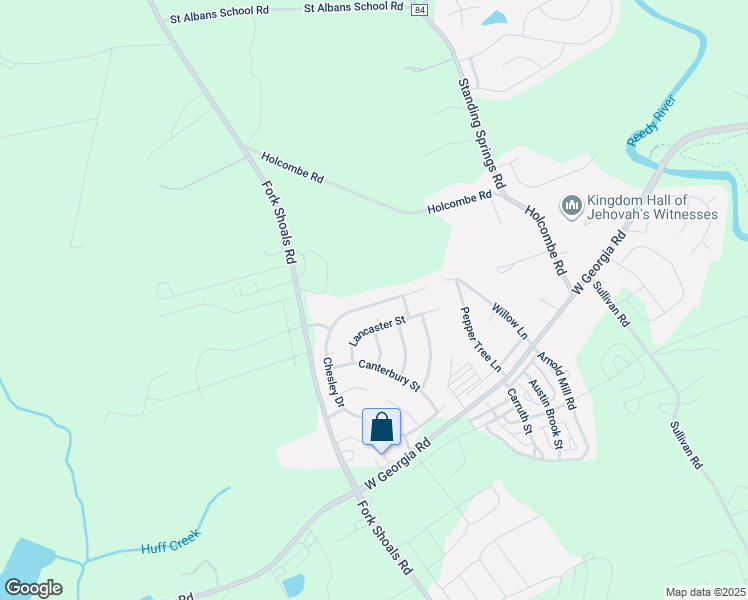 map of restaurants, bars, coffee shops, grocery stores, and more near 819 Chesley Drive in Simpsonville