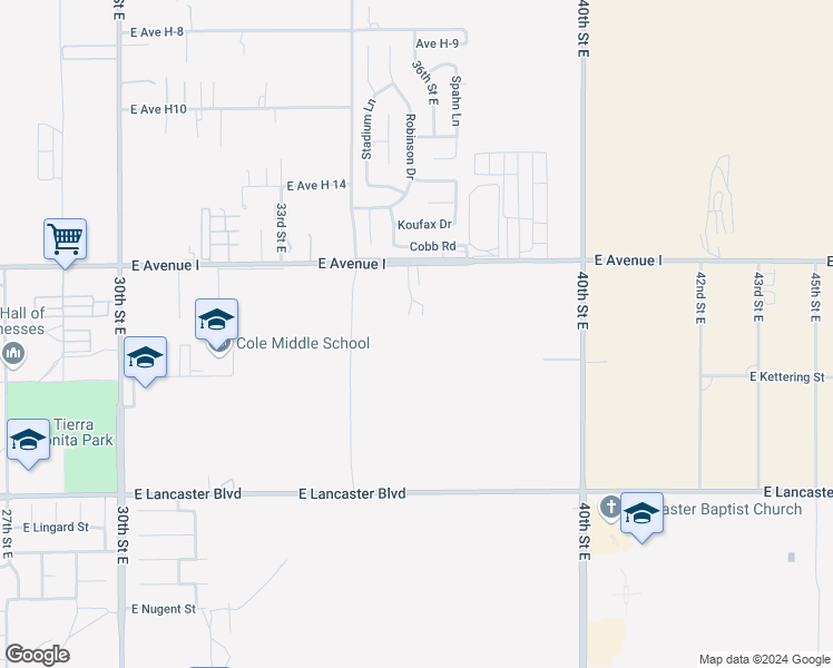 map of restaurants, bars, coffee shops, grocery stores, and more near in Lake Los Angeles