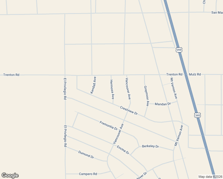 map of restaurants, bars, coffee shops, grocery stores, and more near 24842 Hermosa Avenue in Adelanto