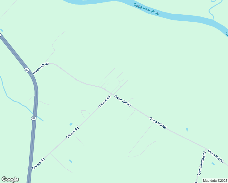 map of restaurants, bars, coffee shops, grocery stores, and more near 5496 Owen Hill Road in Tar Heel