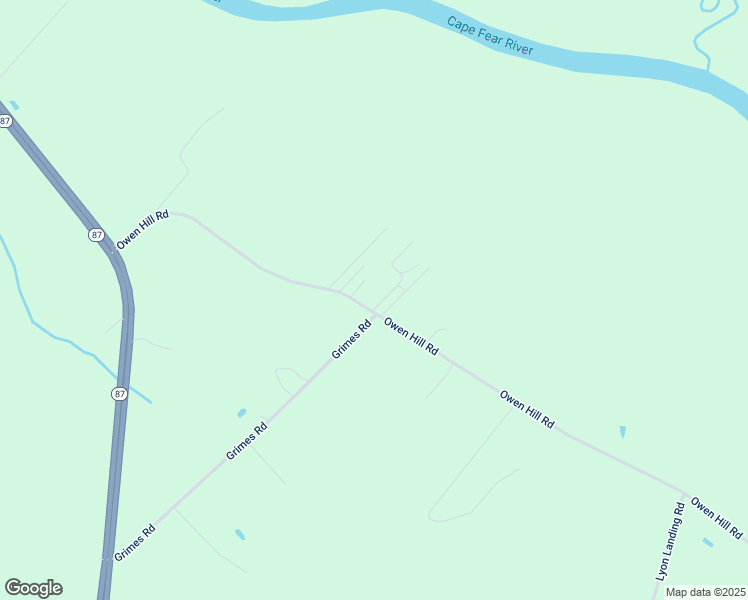 map of restaurants, bars, coffee shops, grocery stores, and more near 5512 Owen Hill Road in Tar Heel