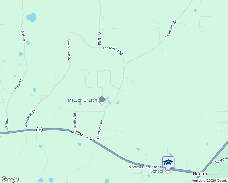 map of restaurants, bars, coffee shops, grocery stores, and more near 400 Dunwoody Road in LaFayette