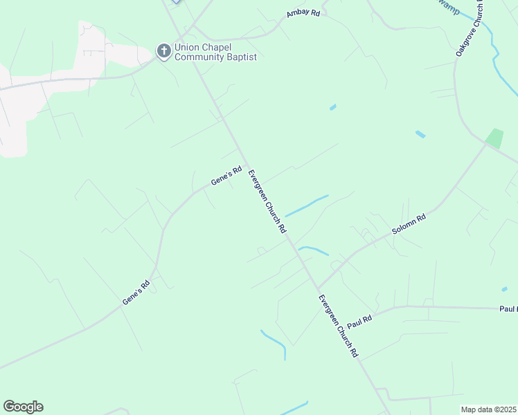 map of restaurants, bars, coffee shops, grocery stores, and more near 2937 Evergreen Church Road in Pembroke