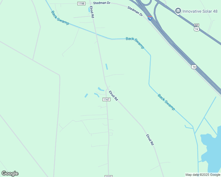 map of restaurants, bars, coffee shops, grocery stores, and more near 1113 Elrod Road in Maxton