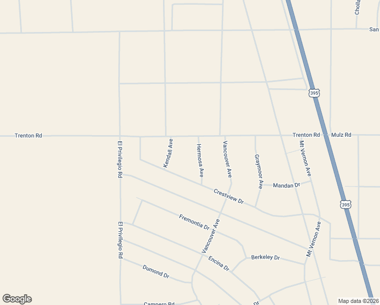 map of restaurants, bars, coffee shops, grocery stores, and more near 24842 Hermosa Avenue in Adelanto