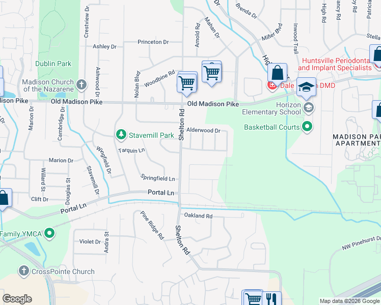 map of restaurants, bars, coffee shops, grocery stores, and more near 104 Forest Glade Drive in Madison