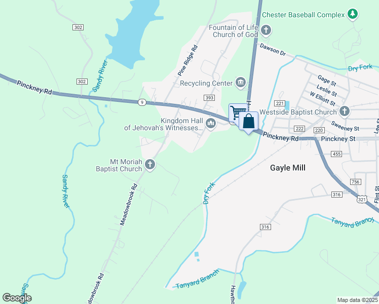 map of restaurants, bars, coffee shops, grocery stores, and more near 826 Nelson Road in Chester