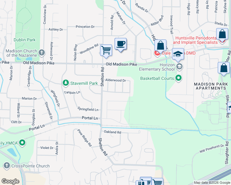 map of restaurants, bars, coffee shops, grocery stores, and more near 104 Forest Glade Drive in Madison