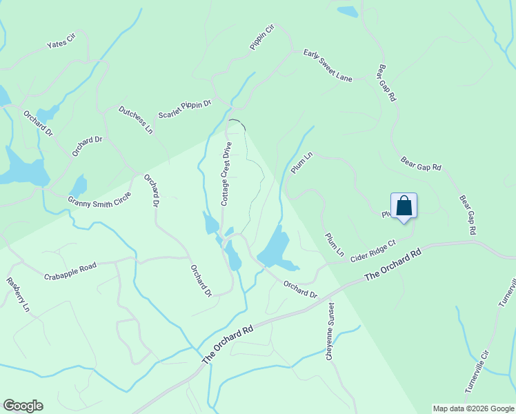 map of restaurants, bars, coffee shops, grocery stores, and more near 450-494 Rome Beauty Ln in Clarkesville