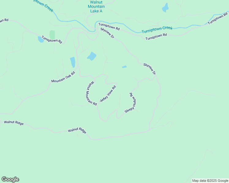 map of restaurants, bars, coffee shops, grocery stores, and more near 196 Valley View Road in Ellijay