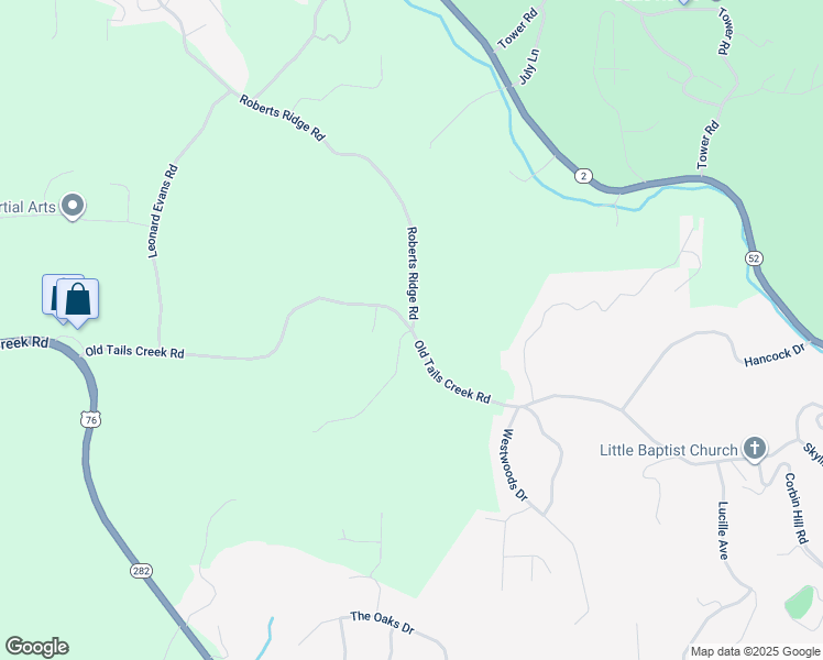 map of restaurants, bars, coffee shops, grocery stores, and more near 322 Roberts Ridge Road in Ellijay