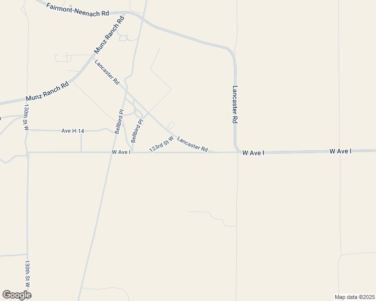 map of restaurants, bars, coffee shops, grocery stores, and more near 12300 West Avenue I in Lancaster