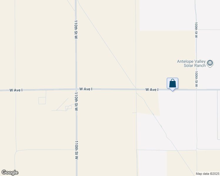 map of restaurants, bars, coffee shops, grocery stores, and more near 10661 West Avenue I in Lancaster