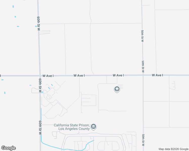 map of restaurants, bars, coffee shops, grocery stores, and more near 55th Street West in Lancaster