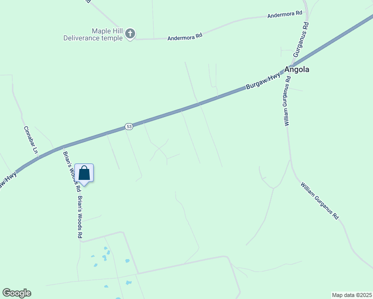 map of restaurants, bars, coffee shops, grocery stores, and more near 5703 Burgaw Highway in Maple Hill