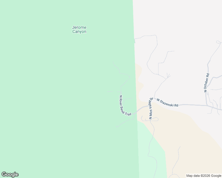 map of restaurants, bars, coffee shops, grocery stores, and more near River Bend Trail in Prescott