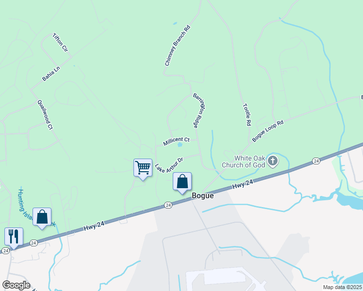 map of restaurants, bars, coffee shops, grocery stores, and more near 135 Millicent Court in Newport