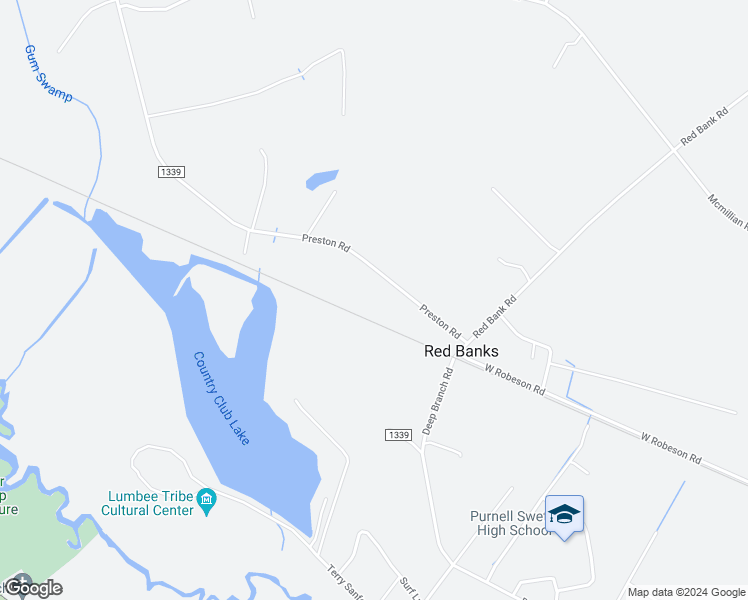 map of restaurants, bars, coffee shops, grocery stores, and more near 11865 Deep Branch Road in Maxton