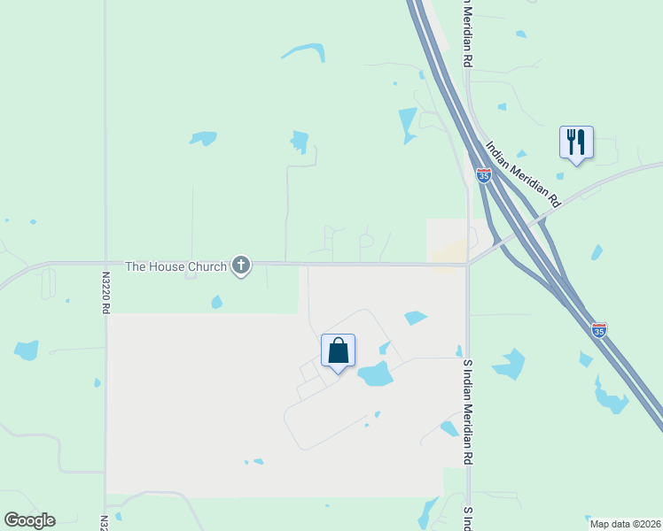 map of restaurants, bars, coffee shops, grocery stores, and more near 33631 Airline Road in Pauls Valley