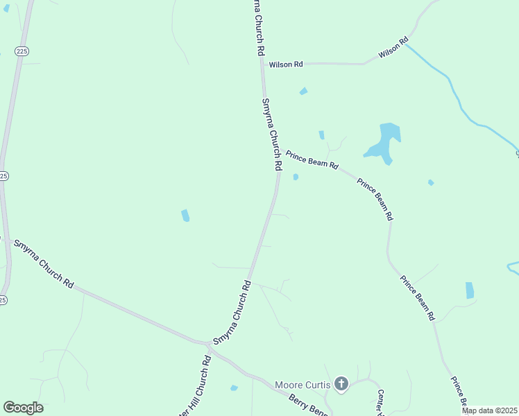 map of restaurants, bars, coffee shops, grocery stores, and more near 4605 Smyrna Church Road in Chatsworth
