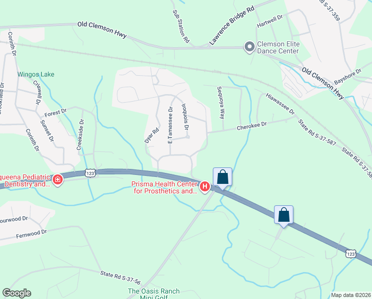 map of restaurants, bars, coffee shops, grocery stores, and more near 1440-1458 S E 135 in Seneca