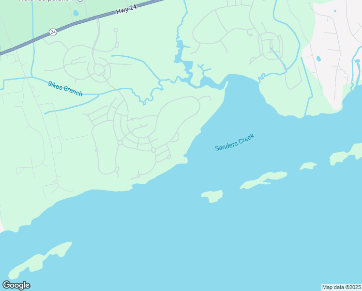 map of restaurants, bars, coffee shops, grocery stores, and more near Eaton Drive in Morehead City