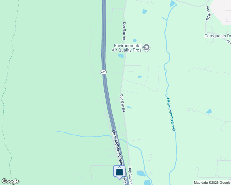 map of restaurants, bars, coffee shops, grocery stores, and more near 2720 Dug Gap Road in Dalton