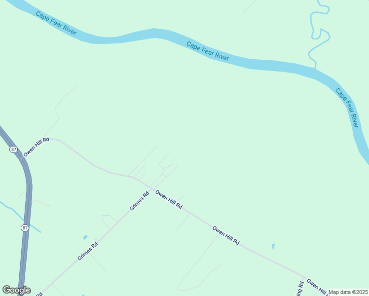 map of restaurants, bars, coffee shops, grocery stores, and more near 5512 Owen Hill Road in Tar Heel