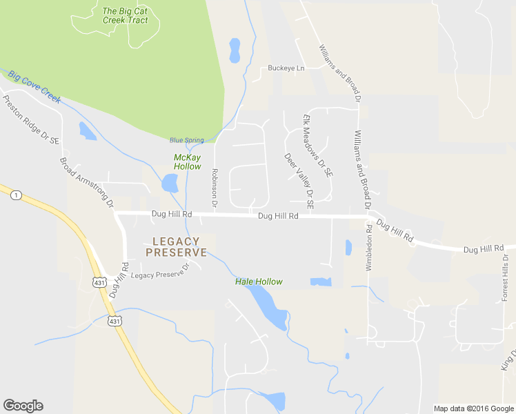 map of restaurants, bars, coffee shops, grocery stores, and more near 102 Cheval Boulevard Southeast in Brownsboro