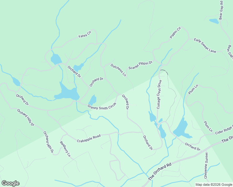 map of restaurants, bars, coffee shops, grocery stores, and more near Orchard Creek Drive in Habersham County