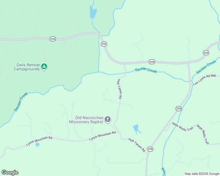 map of restaurants, bars, coffee shops, grocery stores, and more near in Sautee Nacoochee