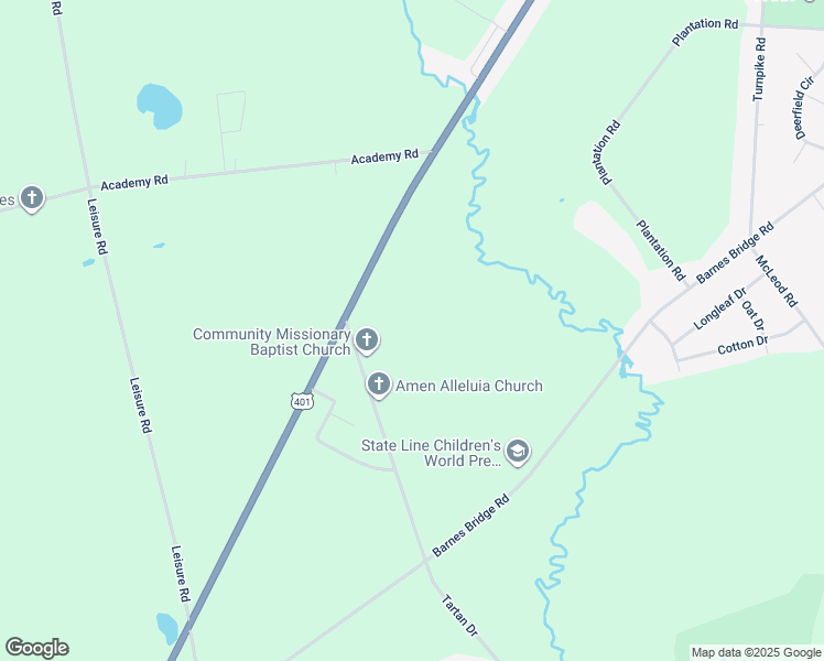 map of restaurants, bars, coffee shops, grocery stores, and more near 9187 Tartan Road in Laurinburg