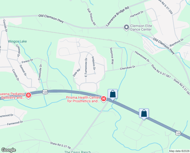 map of restaurants, bars, coffee shops, grocery stores, and more near 1440 Iroquois Drive in Seneca