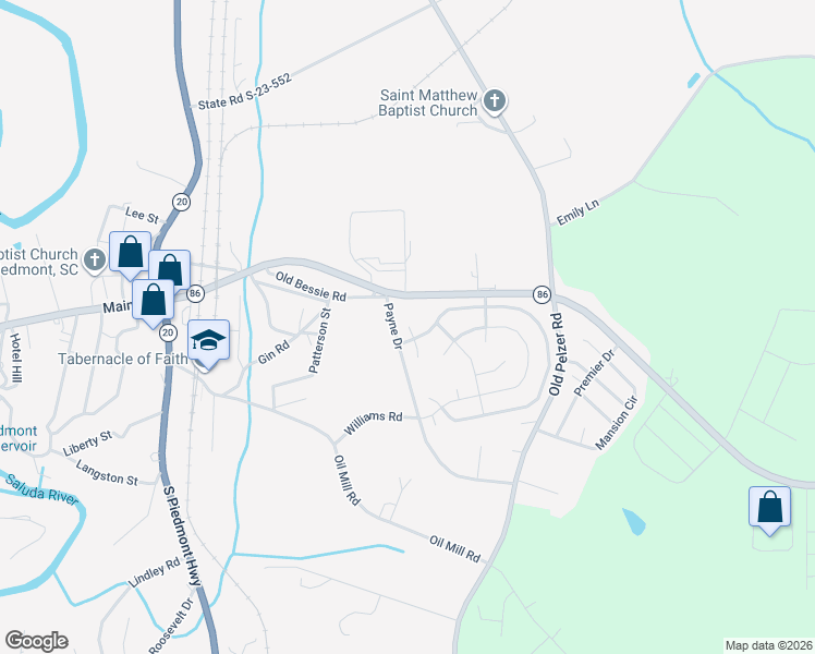 map of restaurants, bars, coffee shops, grocery stores, and more near 3 Bickle Ct in Piedmont