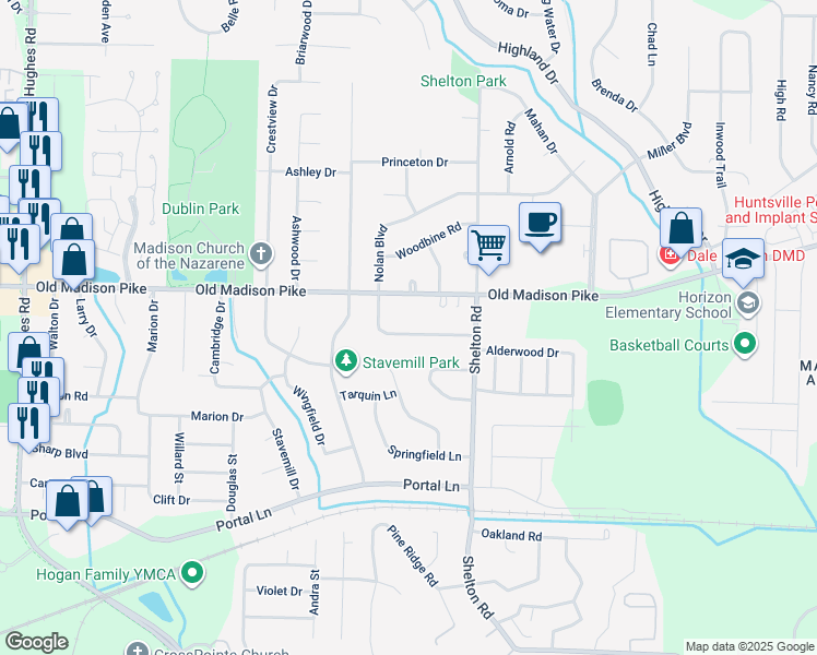 map of restaurants, bars, coffee shops, grocery stores, and more near 1005 Cardinal Avenue in Madison
