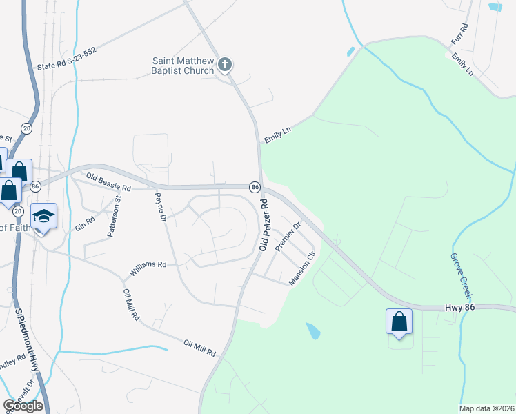 map of restaurants, bars, coffee shops, grocery stores, and more near 311 Labonte Drive in Piedmont