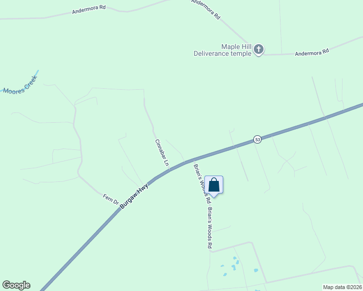 map of restaurants, bars, coffee shops, grocery stores, and more near 108 Blossom Court in Maple Hill