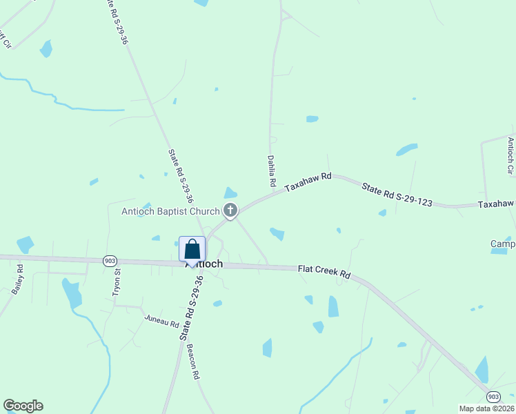 map of restaurants, bars, coffee shops, grocery stores, and more near 3104 Taxahaw Road in Lancaster