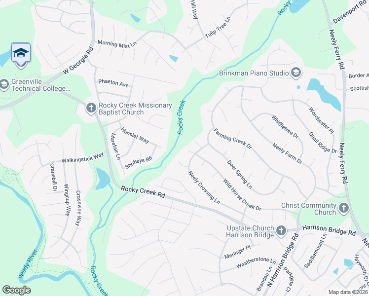 map of restaurants, bars, coffee shops, grocery stores, and more near 8 Moss Spring Court in Simpsonville