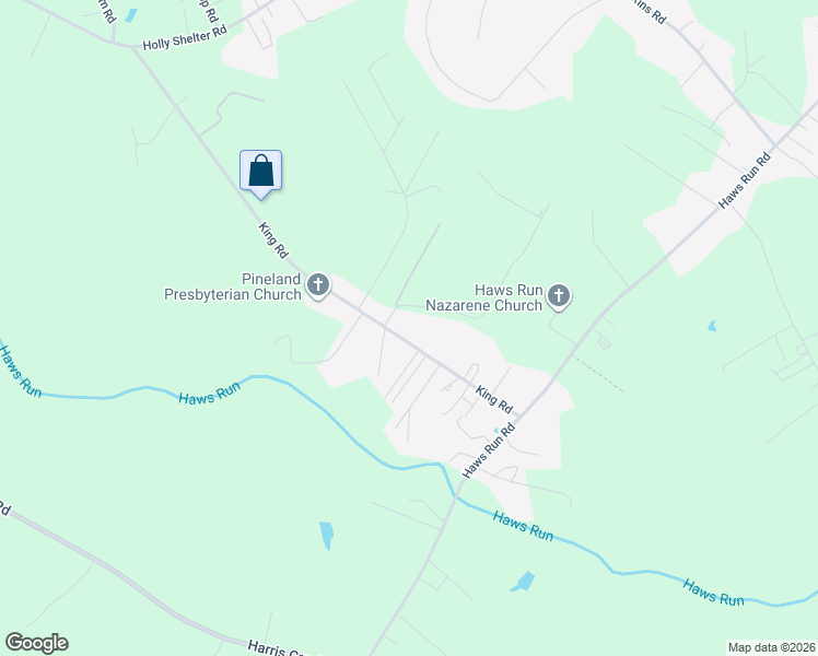 map of restaurants, bars, coffee shops, grocery stores, and more near 166 King Road in Jacksonville