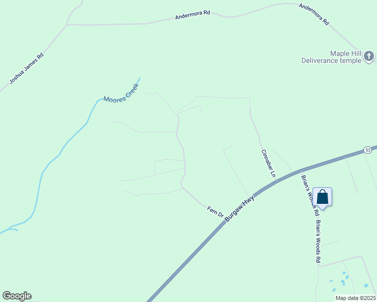 map of restaurants, bars, coffee shops, grocery stores, and more near 202 Fern Drive in Maple Hill