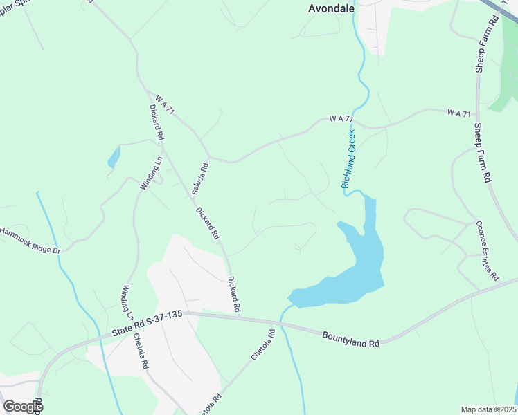 map of restaurants, bars, coffee shops, grocery stores, and more near 171 J Stone Circle in Seneca