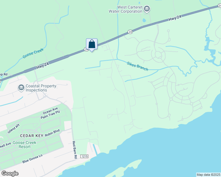 map of restaurants, bars, coffee shops, grocery stores, and more near 402 Sealife Court in Newport