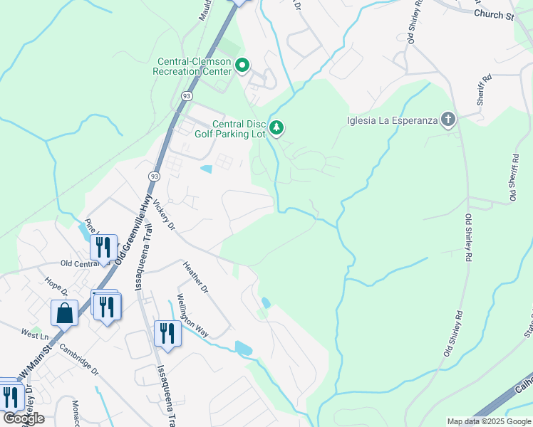 map of restaurants, bars, coffee shops, grocery stores, and more near 275 Willow Court in Central