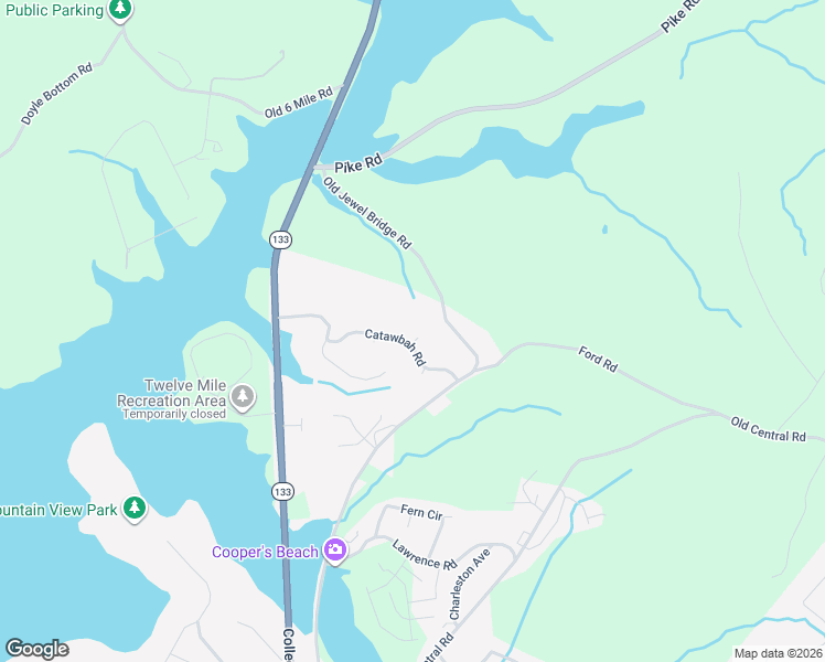 map of restaurants, bars, coffee shops, grocery stores, and more near 101 Kiawah Court in Clemson