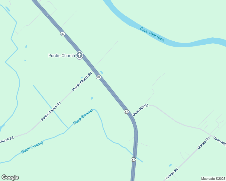 map of restaurants, bars, coffee shops, grocery stores, and more near 11206 North Carolina 87 in Tar Heel