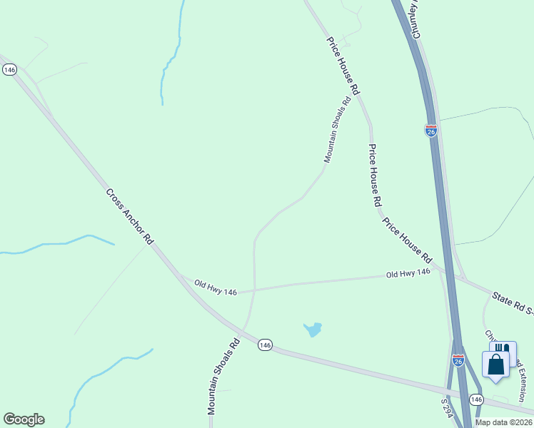 map of restaurants, bars, coffee shops, grocery stores, and more near 1717 Mountain Shoals Road in Woodruff